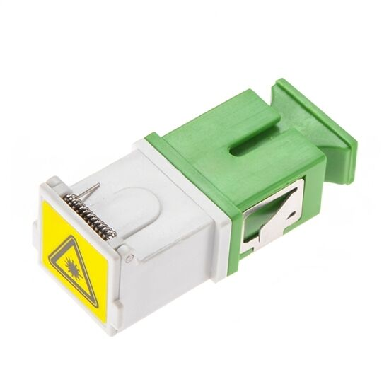 SCAPC Shutter Fiber Adapter SM SX Green without flange (2)